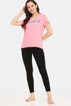 Rosaline Bloom Fest Knit Cotton Top (Pack of 2) - Blue Pink — thumbnail 5